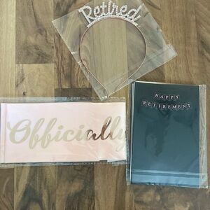 Retirement Tiara and Sash Set
